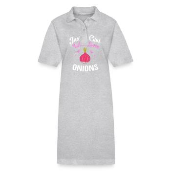 Oignon - Robe polo bio PAIGER Stanley/Stella Femme - gris chiné - Devant