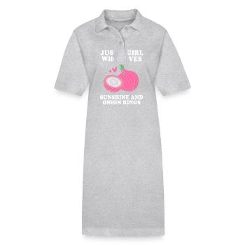 oignon - Robe polo bio PAIGER Stanley/Stella Femme - gris chiné - Devant