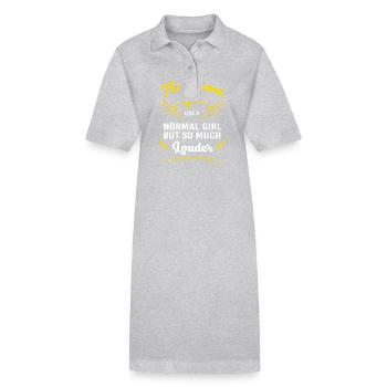 Trombone - Robe polo bio PAIGER Stanley/Stella Femme - gris chiné - Devant