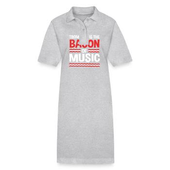 Trombone - Robe polo bio PAIGER Stanley/Stella Femme - gris chiné - Devant