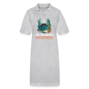 Seekuh Dugongs Dugong - Stanley/Stella Frauen Bio-Polokleid PAIGER - Grau meliert - Vorne