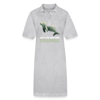 Seekuh Dugongs Dugong - Stanley/Stella Frauen Bio-Polokleid PAIGER - Grau meliert - Vorne