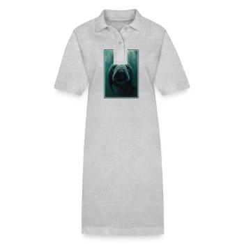 Seekuh Manatees Manatee - Stanley/Stella Frauen Bio-Polokleid PAIGER - Grau meliert - Vorne