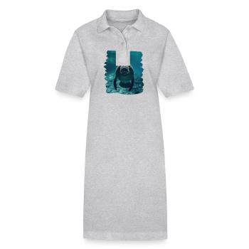 Seekuh Manatees Manatee - Stanley/Stella Frauen Bio-Polokleid PAIGER - Grau meliert - Vorne