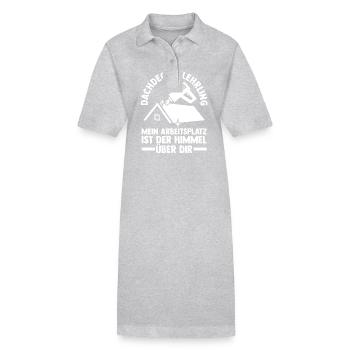 Formation en toiture apprenti couvreur Auzbi - Robe polo bio PAIGER Stanley/Stella Femme - gris chiné - Devant