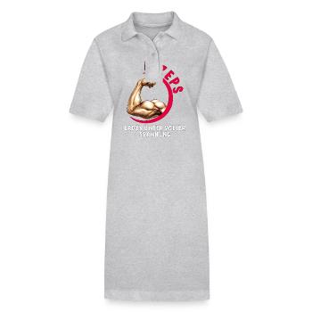 CHARGE DU BICEPS SOUS PLEINE TENSION - Robe polo bio PAIGER Stanley/Stella Femme - gris chiné - Devant