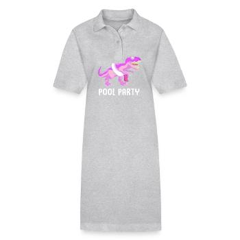 Pool Party - Stanley/Stella Frauen Bio-Polokleid PAIGER - Grau meliert - Vorne