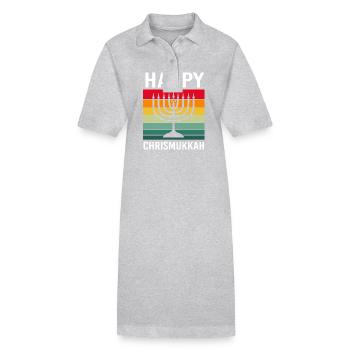 Chanukkah - Stanley/Stella Frauen Bio-Polokleid PAIGER - Grau meliert - Vorne
