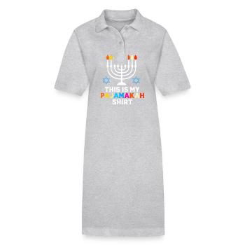 Chanukkah - Stanley/Stella Frauen Bio-Polokleid PAIGER - Grau meliert - Vorne
