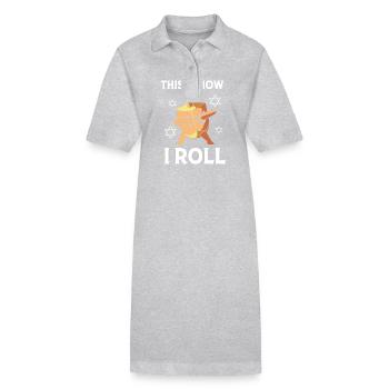 Chanukkah - Stanley/Stella Frauen Bio-Polokleid PAIGER - Grau meliert - Vorne
