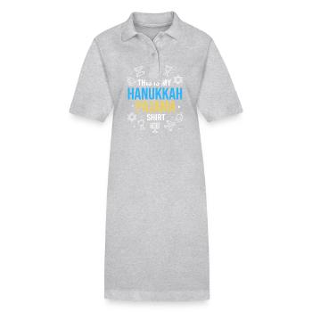Chanukkah - Stanley/Stella Frauen Bio-Polokleid PAIGER - Grau meliert - Vorne