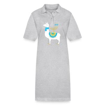 Chanukkah - Stanley/Stella Frauen Bio-Polokleid PAIGER - Grau meliert - Vorne