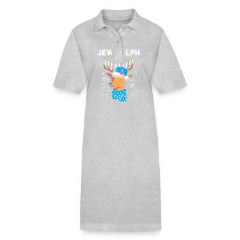 Chanukkah - Stanley/Stella Frauen Bio-Polokleid PAIGER - Grau meliert - Vorne