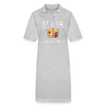 STELLA LA REINE - Robe polo bio PAIGER Stanley/Stella Femme - gris chiné - Devant