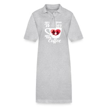 Instant Sozialarbeiter Einfach Kaffee - Stanley/Stella Frauen Bio-Polokleid PAIGER - Grau meliert - Vorne