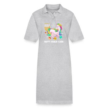 Chanukkah - Stanley/Stella Frauen Bio-Polokleid PAIGER - Grau meliert - Vorne