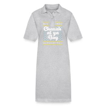Chanukkah - Stanley/Stella Frauen Bio-Polokleid PAIGER - Grau meliert - Vorne