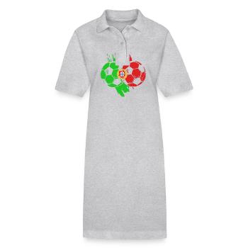 Portugal - Robe polo bio PAIGER Stanley/Stella Femme - gris chiné - Devant