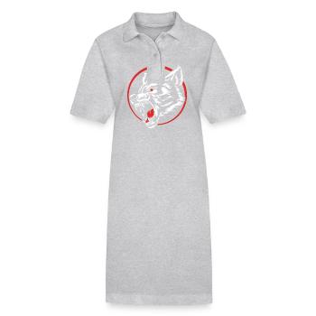 Werwolf - Stanley/Stella Frauen Bio-Polokleid PAIGER - Grau meliert - Vorne