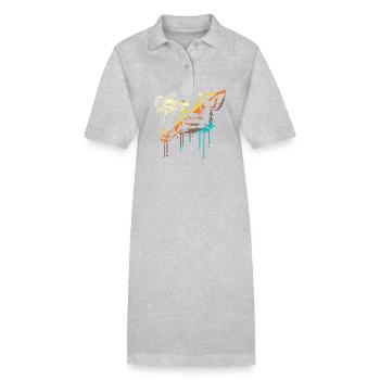 Werwolf - Stanley/Stella Frauen Bio-Polokleid PAIGER - Grau meliert - Vorne