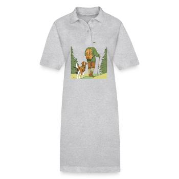 FÖRSTER WILDHÜTER RANGER JÄGER - Stanley/Stella Frauen Bio-Polokleid PAIGER - Grau meliert - Vorne