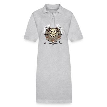Lucifer t’aime style mystique - Robe polo bio PAIGER Stanley/Stella Femme - gris chiné - Devant