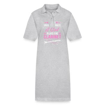 Klarinette - Stanley/Stella Frauen Bio-Polokleid PAIGER - Grau meliert - Vorne