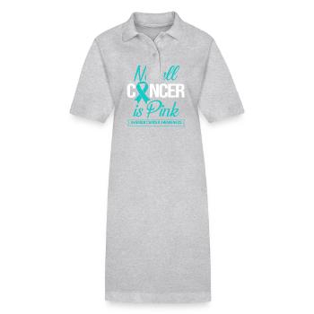 Cancer de l’ovaire Cancer survivant Cancer - Robe polo bio PAIGER Stanley/Stella Femme - gris chiné - Devant