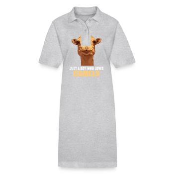 Camel Kamele Kamel - Stanley/Stella Frauen Bio-Polokleid PAIGER - Grau meliert - Vorne
