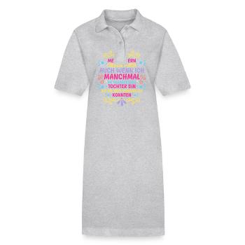 Filles Fille - Robe polo bio PAIGER Stanley/Stella Femme - gris chiné - Devant