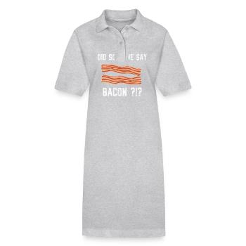 Hat jemand Speck Schweinefleisch Speck gesagt? - Stanley/Stella Frauen Bio-Polokleid PAIGER - Grau meliert - Vorne