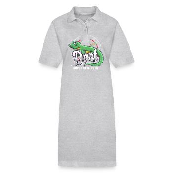 Dart Super süße Haustiere Pfeil Bullseye Dart - Stanley/Stella Frauen Bio-Polokleid PAIGER - Grau meliert - Vorne