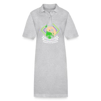 Maladie du foie - Robe polo bio PAIGER Stanley/Stella Femme - gris chiné - Devant