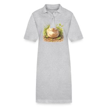 Coq Coqs Coq - Robe polo bio PAIGER Stanley/Stella Femme - gris chiné - Devant