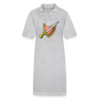 ÉPÉE MÉDIÉVALE MAGIE MÉDIÉVALE - Robe polo bio PAIGER Stanley/Stella Femme - gris chiné - Devant