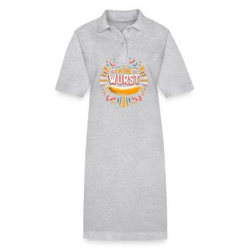 I'm The Wurst 6 - Stanley/Stella Frauen Bio-Polokleid PAIGER - Grau meliert - Vorne