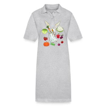 himmlisch Kochkunst Gastgeber Kochen Köche Koch - Stanley/Stella Frauen Bio-Polokleid PAIGER - Grau meliert - Vorne