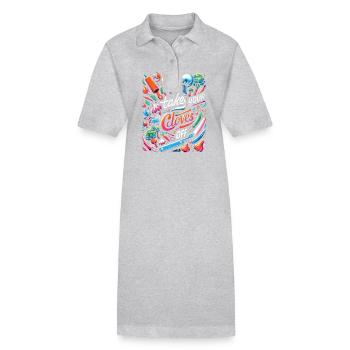 Take Your Cloves Off 6 - Stanley/Stella Frauen Bio-Polokleid PAIGER - Grau meliert - Vorne