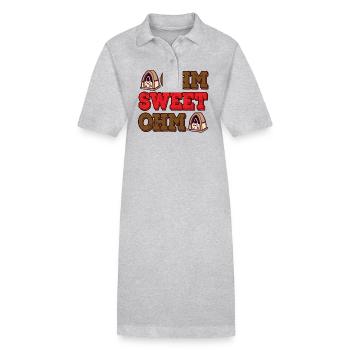Amateur Radio Ohm Sweet Ohm Ham Radio - Robe polo bio PAIGER Stanley/Stella Femme - gris chiné - Devant