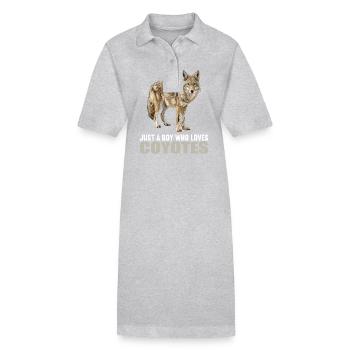 Kojoten Kojote - Stanley/Stella Frauen Bio-Polokleid PAIGER - Grau meliert - Vorne