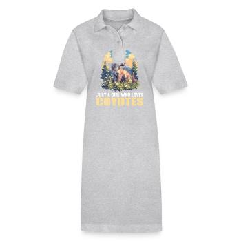 Kojoten Kojote - Stanley/Stella Frauen Bio-Polokleid PAIGER - Grau meliert - Vorne