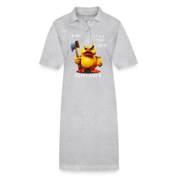 TOUT CE QUE VOUS POUVEZ FAIRE EST DE CLIQUER ICI - Robe polo bio PAIGER Stanley/Stella Femme - gris chiné - Devant