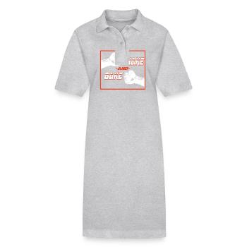 Shake And Bake Fauststoß Spaß Design - Stanley/Stella Frauen Bio-Polokleid PAIGER - Grau meliert - Vorne