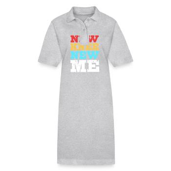 Chirurgie du genou - Robe polo bio PAIGER Stanley/Stella Femme - gris chiné - Devant