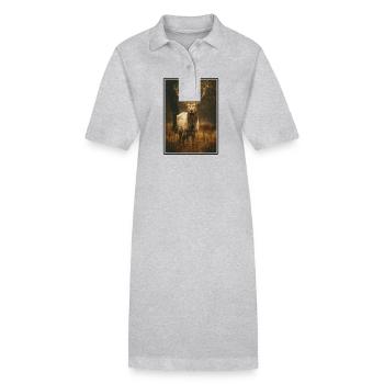 Cerf Cerf - Robe polo bio PAIGER Stanley/Stella Femme - gris chiné - Devant