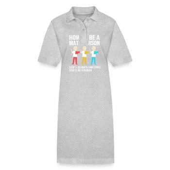 Mathematics - Stanley/Stella PAIGER Organic Women’s Polo Dress - heather grey - Front