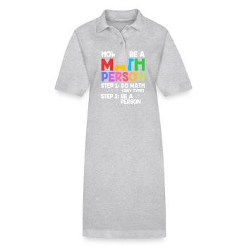 Mathematics - Stanley/Stella PAIGER Organic Women’s Polo Dress - heather grey - Front