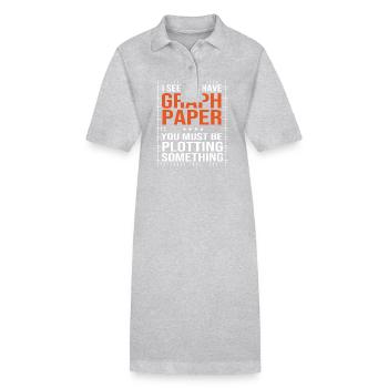 Mathematics - Stanley/Stella PAIGER Organic Women’s Polo Dress - heather grey - Front