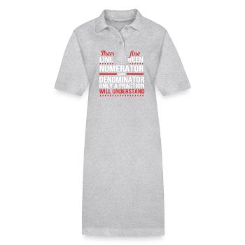 Mathematics - Stanley/Stella PAIGER Organic Women’s Polo Dress - heather grey - Front
