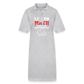 Mathematics - Stanley/Stella PAIGER Organic Women’s Polo Dress - heather grey - Front